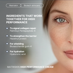 a face cream with peptides and hyaluronic acid. increases collagen, firmness of the skin, and helps wrinkles