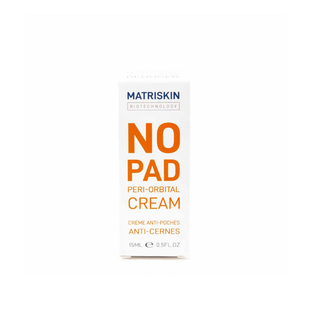 Matriskin NoPad Peri-Orbital Eye Cream for periorbital puffiness, periorbital puffiness causes, edema under eyes, under-eye edema, fluid retention under eyes, fluid around eyes, microcirculation under eyes, puffiness, eye bags and dark circles.