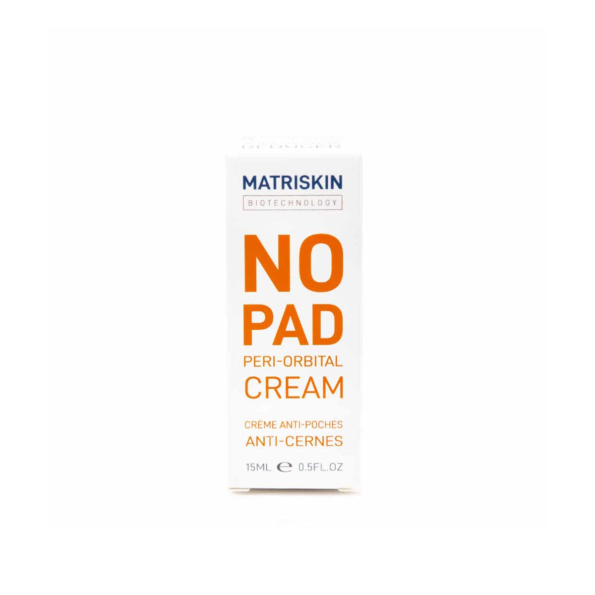 Matriskin NoPad Peri-Orbital Eye Cream for periorbital puffiness, periorbital puffiness causes, edema under eyes, under-eye edema, fluid retention under eyes, fluid around eyes, microcirculation under eyes, puffiness, eye bags and dark circles.
